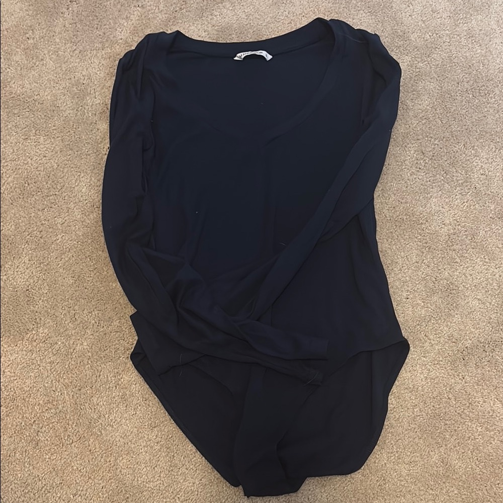 Navy blue Long Sleeve Bodysuit